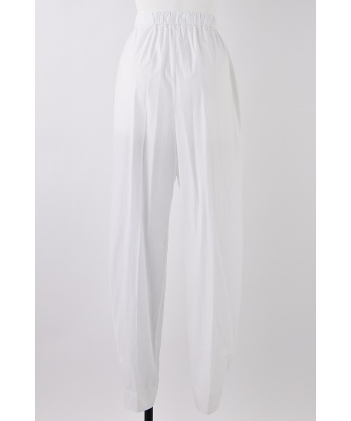 nagonstans(ナゴンスタンス)の「tuck track pants(スラックス・レディース・ホワイト/ブラック・SMALL/MEDIUM)」の6枚目の写真