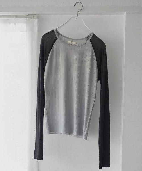 anuke Sheer Raglan T-Shirts（Tシャツ/カットソー）｜anuke