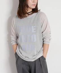 cepo | ロゴプリントシアーロングスリーブカットソー / ニット(ニット/セーター)