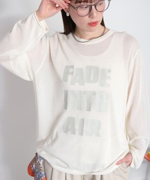 cepo | ロゴプリントシアーロングスリーブカットソー / ニット(ニット/セーター)