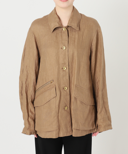 Deuxieme Classe（ドゥーズィエムクラス）の「OGLINEN COVERALL ジャケット（その他アウター・レディース・キャメル・FREE）」の13枚目の写真