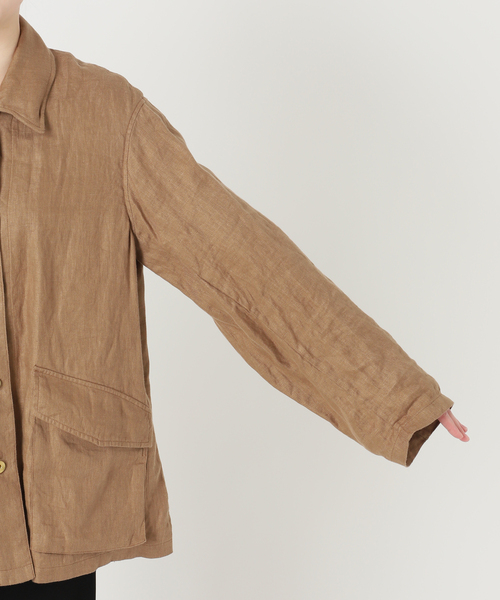 Deuxieme Classe（ドゥーズィエムクラス）の「OGLINEN COVERALL ジャケット（その他アウター・レディース・キャメル・FREE）」の17枚目の写真
