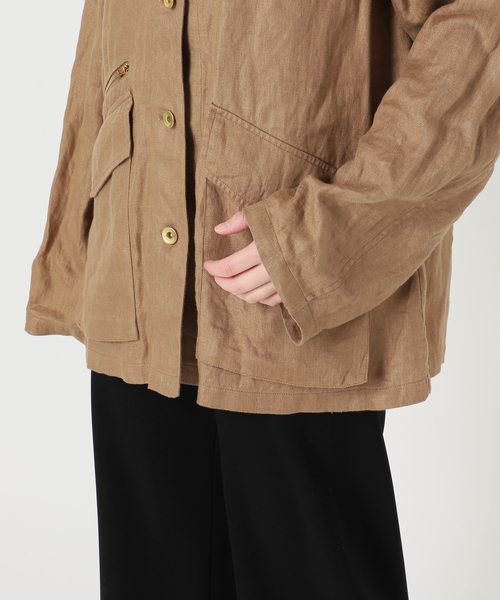 Deuxieme Classe（ドゥーズィエムクラス）の「OGLINEN COVERALL ジャケット（その他アウター・レディース・キャメル・FREE）」の18枚目の写真