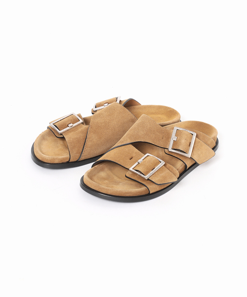 journal standard L'essage(ジャーナルスタンダードレサージュ)の「【ALOHAS/アロハス】Alba Suede Tan Leather Sandals:サンダル(サンダル・レディース・キャメル・37/36/39/38/40)」の2枚目の写真