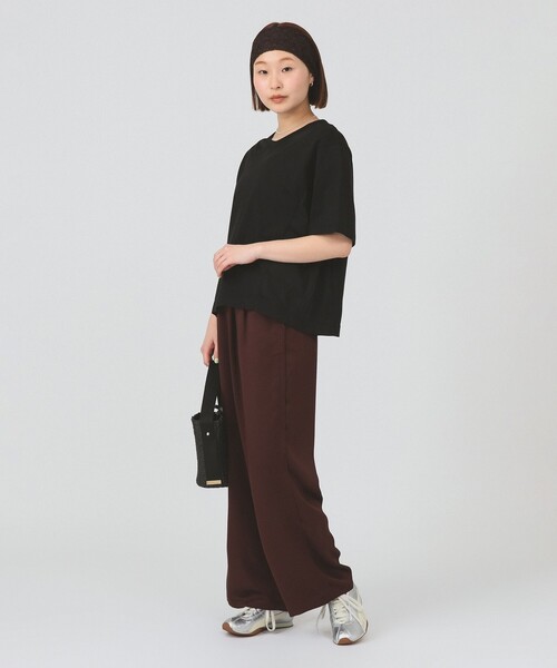 Ray BEAMS(レイビームス)の「【8/6 再値下げ】シアー キリカエ クルーネック Tシャツ(Tシャツ/カットソー・レディース・ブラック/ホワイト・ONE SIZE)」の19枚目の写真