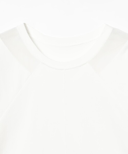 Ray BEAMS(レイビームス)の「【8/6 再値下げ】シアー キリカエ クルーネック Tシャツ(Tシャツ/カットソー・レディース・ブラック/ホワイト・ONE SIZE)」の15枚目の写真