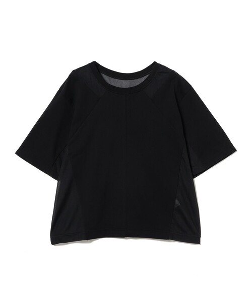 Ray BEAMS(レイビームス)の「【8/6 再値下げ】シアー キリカエ クルーネック Tシャツ(Tシャツ/カットソー・レディース・ブラック/ホワイト・ONE SIZE)」の9枚目の写真