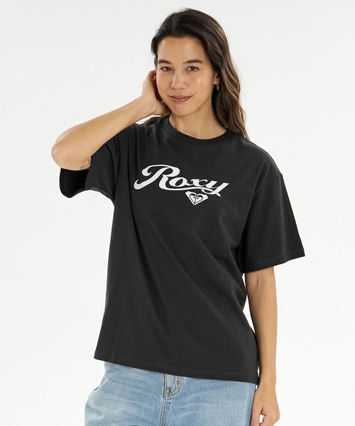 ROXY(ロキシー)の「ROXY/ロキシー 半袖 Tシャツ ロゴ WATER SURFACE RST262625M(Tシャツ/カットソー・レディース・ホワイト/ブラック/グリーン・M/S/L)」の2枚目の写真