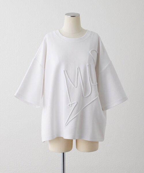 ear PAPILLONNER(イアパピヨネ)の「SUM1コードトップス【SUM1 STYLE】(Tシャツ/カットソー・レディース・ホワイト/ブラック・FREE)」の21枚目の写真
