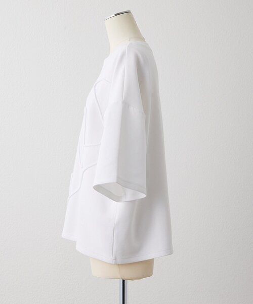 ear PAPILLONNER(イアパピヨネ)の「SUM1コードトップス【SUM1 STYLE】(Tシャツ/カットソー・レディース・ホワイト/ブラック・FREE)」の20枚目の写真