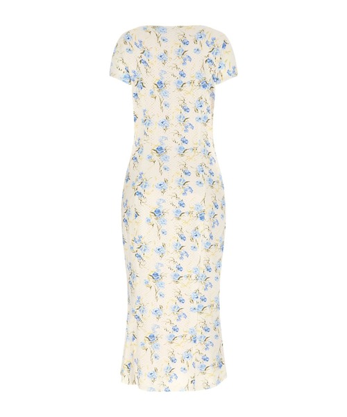 Guess（ゲス）の「TEODOLINDA Midi Dress ワンピース ドレス（ワンピース・レディース・ホワイト×ブルー・SMALL/X-SMALL/MEDIUM）」の5枚目の写真