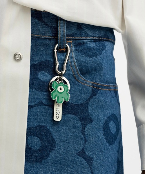 marimekko(マリメッコ)の「【ZOZO限定カラー / グリーン】【kioski】Puhallus Unikko / key chain(キーホルダー・レディース・ベビーピンク/グリーン・FREE)」の1枚目の写真