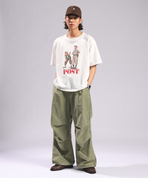 RAGEBLUE(レイジブルー)の「Over Dye Snow Loose Wide Pants/加工スノールーズ/パラシュートパンツ(カーゴパンツ・メンズ・ダークグレー/グリーン/パープル・MEDIUM/LARGE)」の7枚目の写真