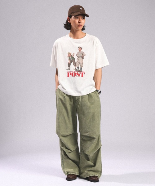 RAGEBLUE(レイジブルー)の「Over Dye Snow Loose Wide Pants/加工スノールーズ/パラシュートパンツ(カーゴパンツ・メンズ・ダークグレー/グリーン/パープル・MEDIUM/LARGE)」の9枚目の写真