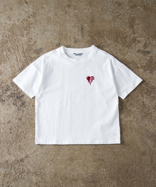 ADAMASTE（アダマスト）の「Skeleton Heart Logo T-shirt - スケルトンハートロゴTEE【短丈】（Tシャツ/カットソー・メンズ・ホワイト/ブラック・SMALL/MEDIUM/LARGE）」の10枚目の写真