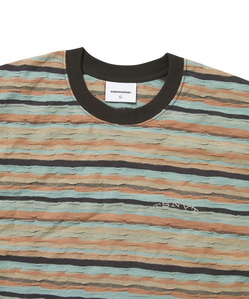 thisisneverthat(ディスイズネバーザット)の「Wave Jacquard Tee(Tシャツ/カットソー・メンズ・オレンジ/ダークパープル/ブルー・L/M/S/XL)」の5枚目の写真