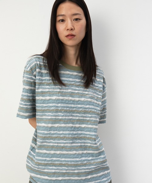 thisisneverthat(ディスイズネバーザット)の「Wave Jacquard Tee(Tシャツ/カットソー・メンズ・オレンジ/ダークパープル/ブルー・L/M/S/XL)」の9枚目の写真