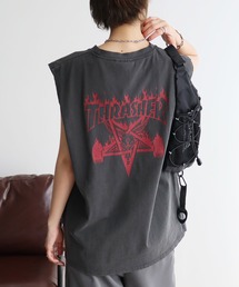 THRASHER（スラッシャー）の「【THRASHER/スラッシャー】ピグメント加工 バックロゴ ノースリーブTシャツ（Tシャツ/カットソー）」