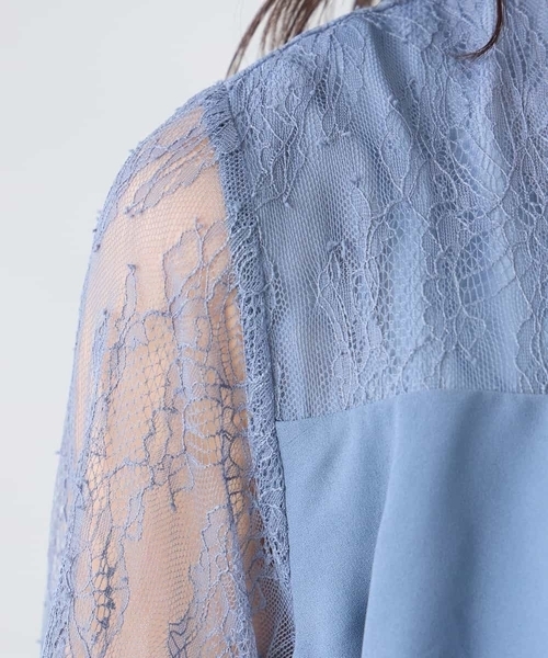 a.v.v(アーヴェヴェ)の「【結婚式/お呼ばれに】ラッフルティアードオールインワンドレス(ワンピース・レディース・ブラック/ブルー・38/36/40)」の4枚目の写真