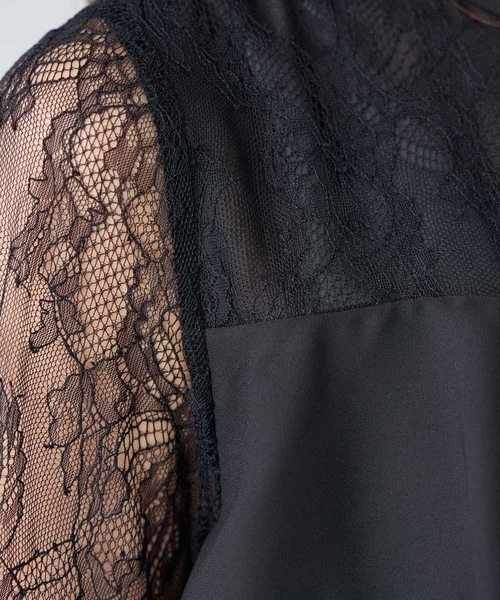 a.v.v(アーヴェヴェ)の「【結婚式/お呼ばれに】ラッフルティアードオールインワンドレス(ワンピース・レディース・ブラック/ブルー・38/36/40)」の3枚目の写真