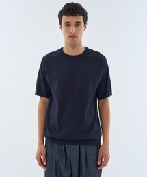 ESTNATION / ウォッシャブル クルーネックニット