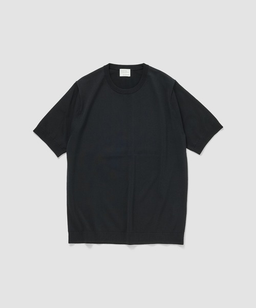 ESTNATION(エストネーション)の「ESTNATION / ウォッシャブル クルーネックニット(ニット/セーター・メンズ・オフホワイト/ネイビー/ブラック・SMALL/X-LARGE/LARGE/MEDIUM)」の1枚目の写真