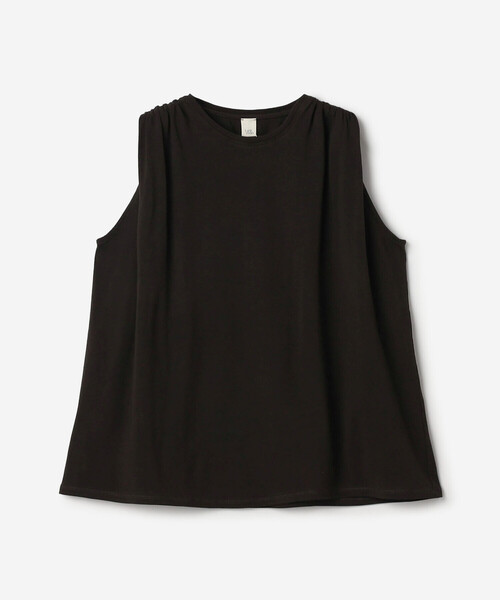 Bshop(ビショップ)の「WL | ナチュラルダイ ミントジャージースリーブレストップ WOMEN(Tシャツ/カットソー・レディース・ブラック/グレイッシュベージュ・F)」の15枚目の写真