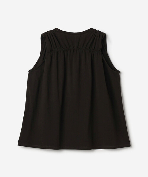 Bshop(ビショップ)の「WL | ナチュラルダイ ミントジャージースリーブレストップ WOMEN(Tシャツ/カットソー・レディース・ブラック/グレイッシュベージュ・F)」の14枚目の写真