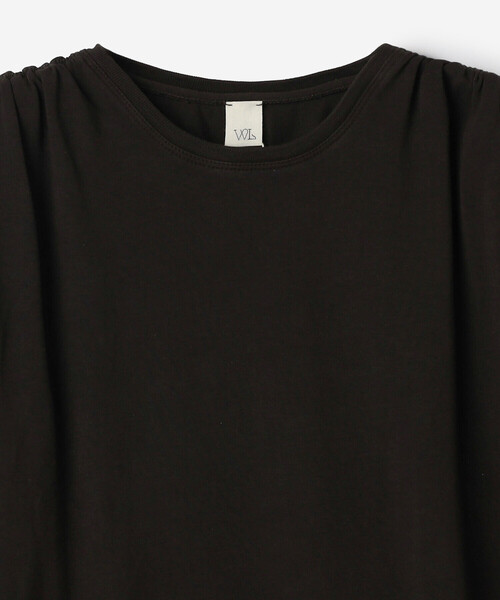 Bshop(ビショップ)の「WL | ナチュラルダイ ミントジャージースリーブレストップ WOMEN(Tシャツ/カットソー・レディース・ブラック/グレイッシュベージュ・F)」の13枚目の写真