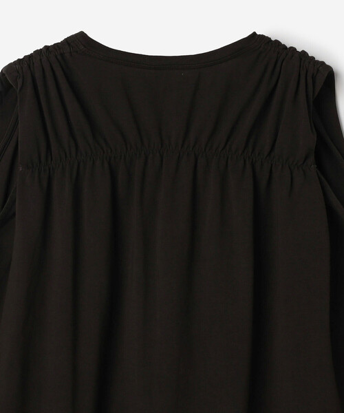 Bshop(ビショップ)の「WL | ナチュラルダイ ミントジャージースリーブレストップ WOMEN(Tシャツ/カットソー・レディース・ブラック/グレイッシュベージュ・F)」の12枚目の写真