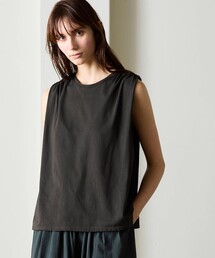 WL | ナチュラルダイ ミントジャージースリーブレストップ WOMEN