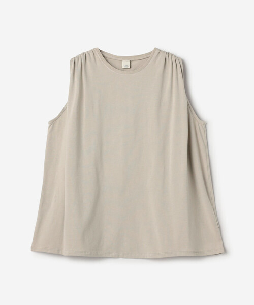 Bshop(ビショップ)の「WL | ナチュラルダイ ミントジャージースリーブレストップ WOMEN(Tシャツ/カットソー・レディース・ブラック/グレイッシュベージュ・F)」の16枚目の写真