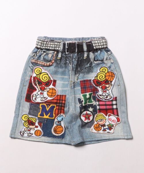 HYSTERIC MINI HOOPS Like a denim Viscotex ハーフパンツ（その他 