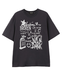 BROKEN STAR 半袖Tシャツ (VS0224) チャコール