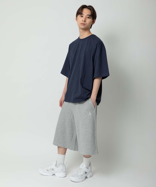ALAND(エーランド)の「【UNISEX】ALAND/Aロゴ刺繍ウラケハーフスウェットパンツ(スウェットパンツ・レディース・ブラック/グレー・MEDIUM/LARGE)」の9枚目の写真