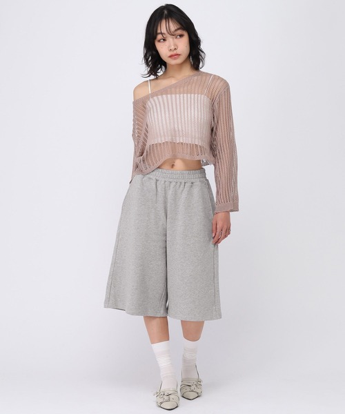 ALAND(エーランド)の「【UNISEX】ALAND/Aロゴ刺繍ウラケハーフスウェットパンツ(スウェットパンツ・レディース・ブラック/グレー・MEDIUM/LARGE)」の13枚目の写真