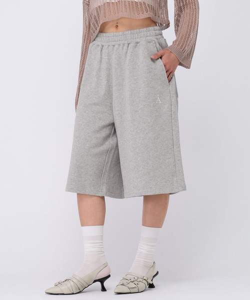 ALAND(エーランド)の「【UNISEX】ALAND/Aロゴ刺繍ウラケハーフスウェットパンツ(スウェットパンツ・レディース・ブラック/グレー・MEDIUM/LARGE)」の18枚目の写真