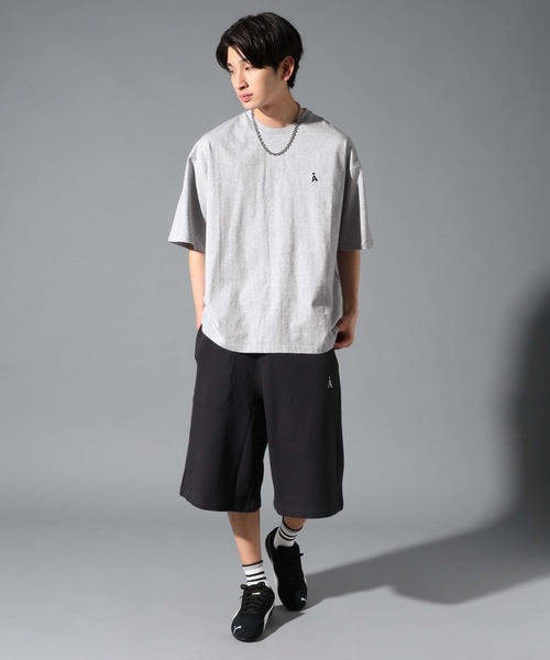 ALAND(エーランド)の「【UNISEX】ALAND/Aロゴ刺繍ウラケハーフスウェットパンツ(スウェットパンツ・レディース・ブラック/グレー・MEDIUM/LARGE)」の21枚目の写真