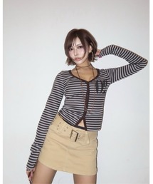 EYEER（イワイイアル）の「02 LOGO BUTTON LONG SLEEVE（Tシャツ/カットソー）」
