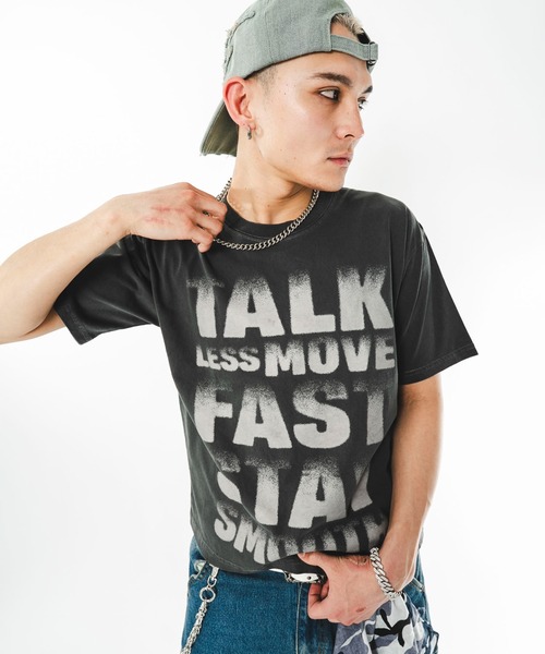 SHORT ROUND(ショートラウンド)の「SHORT ROUND/【26年春夏新作】クロップドグラフィックT(Tシャツ/カットソー・メンズ・ベージュ/ホワイト/ブラック系その他/ワイン・LARGE/MEDIUM)」の10枚目の写真