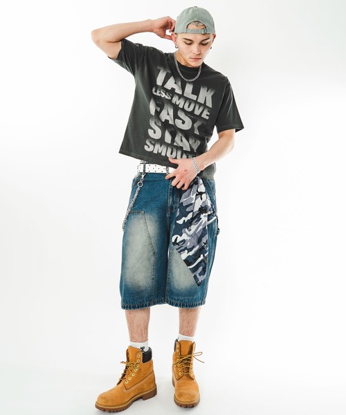 SHORT ROUND(ショートラウンド)の「SHORT ROUND/【26年春夏新作】クロップドグラフィックT(Tシャツ/カットソー・メンズ・ベージュ/ホワイト/ブラック系その他/ワイン・LARGE/MEDIUM)」の11枚目の写真
