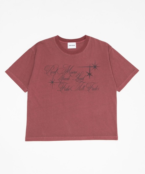 SHORT ROUND(ショートラウンド)の「SHORT ROUND/【26年春夏新作】クロップドグラフィックT(Tシャツ/カットソー・メンズ・ベージュ/ホワイト/ブラック系その他/ワイン・LARGE/MEDIUM)」の16枚目の写真