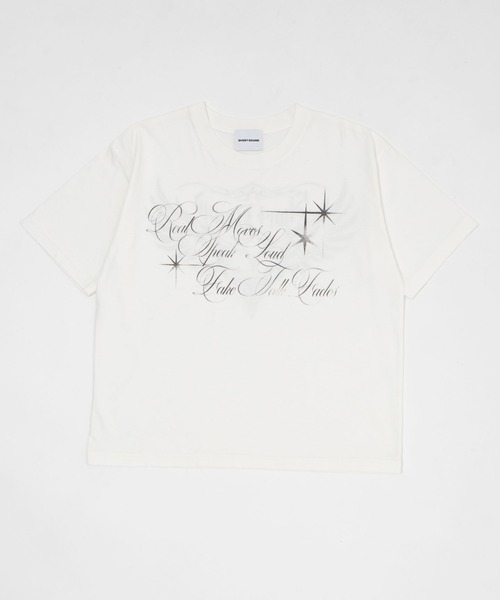 SHORT ROUND(ショートラウンド)の「SHORT ROUND/【26年春夏新作】クロップドグラフィックT(Tシャツ/カットソー・メンズ・ベージュ/ホワイト/ブラック系その他/ワイン・LARGE/MEDIUM)」の15枚目の写真