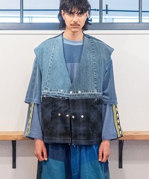 masterkey | mcg3815- CLOAK-VEST ポンチョ風ベスト(MK27A-V-01)(ベスト)