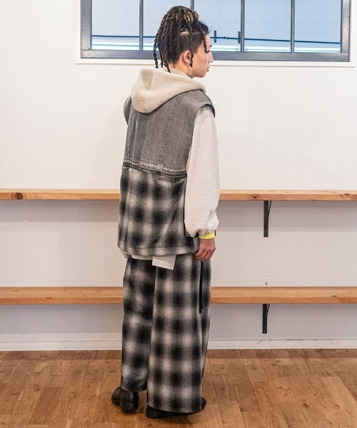 masterkey(マスターキー)の「mcg3815- CLOAK-VEST ポンチョ風ベスト(MK27A-V-01)(ベスト・メンズ・ブルー/ブラック・FREE)」の9枚目の写真