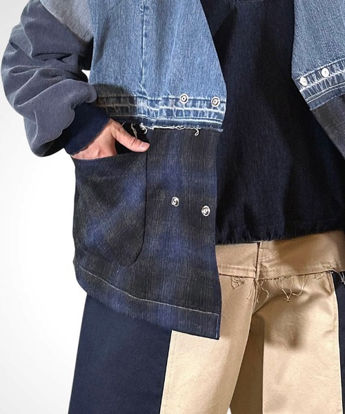 masterkey(マスターキー)の「mcg3815- CLOAK-VEST ポンチョ風ベスト(MK27A-V-01)(ベスト・メンズ・ブルー/ブラック・FREE)」の19枚目の写真