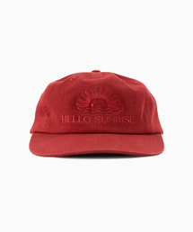 HELLO SUNRISE | Washed OG Logo 6Panel Cap_Red(キャップ)