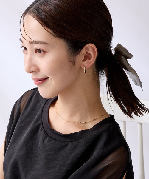 CALIN STANDARD(カリンスタンダード)の「◆金属アレルギー対応◆◆made in japan◆【片手でスムースワンタッチ】オーバル ミニスムースピアス(ピアス(両耳用)・レディース・ゴールド/ピンクゴールド/シルバー・FREE)」の9枚目の写真