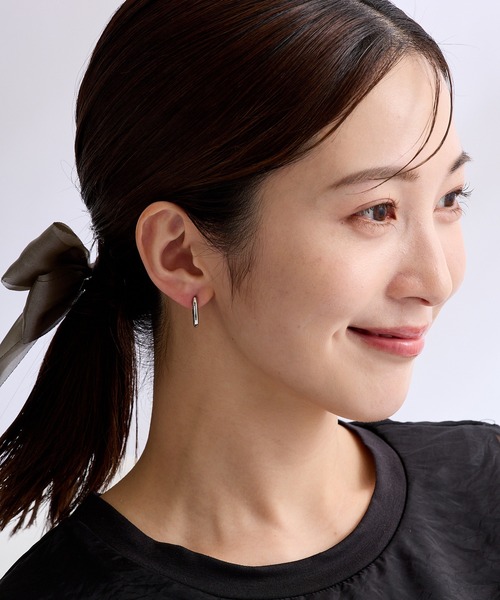CALIN STANDARD(カリンスタンダード)の「◆金属アレルギー対応◆◆made in japan◆【片手でスムースワンタッチ】オーバル ミニスムースピアス(ピアス(両耳用)・レディース・ゴールド/ピンクゴールド/シルバー・FREE)」の14枚目の写真