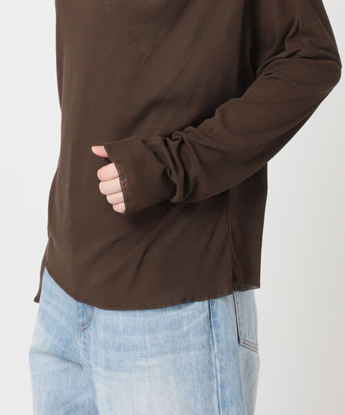 plage(プラージュ)の「GREYCHORD / グレーコード 別注 トップス(Tシャツ/カットソー・レディース・ライトグリーン/ベージュ系その他/ブラウン系その他・FREE)」の7枚目の写真